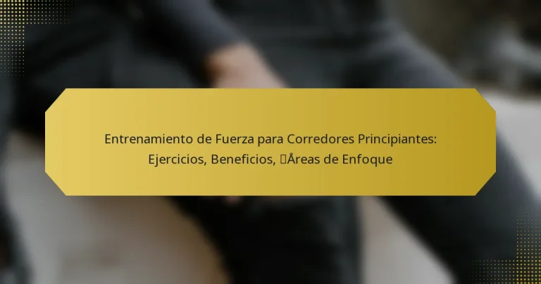 Entrenamiento de Fuerza para Corredores Principiantes: Ejercicios, Beneficios, Áreas de Enfoque
