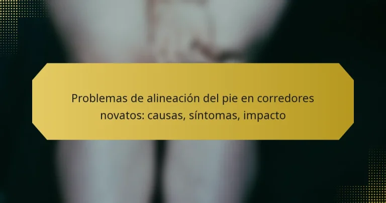 Problemas de alineación del pie en corredores novatos: causas, síntomas, impacto